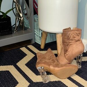 Fasshion Nova Brown Suede Booties